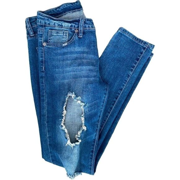 VIP Jeans Distressed Medium Wash Women's Size 5/6 - Picture 10 of 10